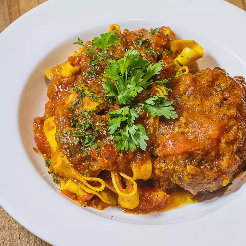 Ossobuco Pasta em Casa com papardelle